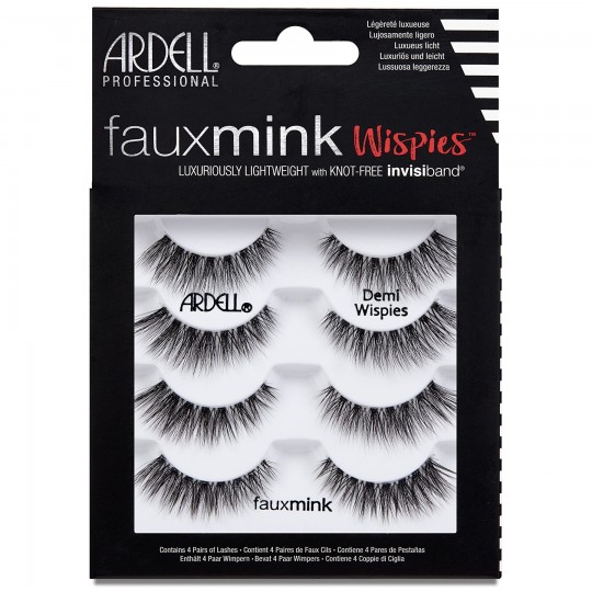 Ardell Faux Mink Lashes Multipack - Demi Wispies Black (4 Pack)