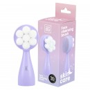 ilu Skincare Face Cleansing Two-Sided Brush - Purple