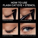 L'Oreal Flash Cat Eye Eyeliner by Superliner - 01 Black