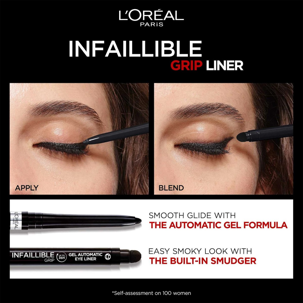 L'Oreal Infallible Grip 36H Gel Automatic Eyeliner 04 Brown Denim
