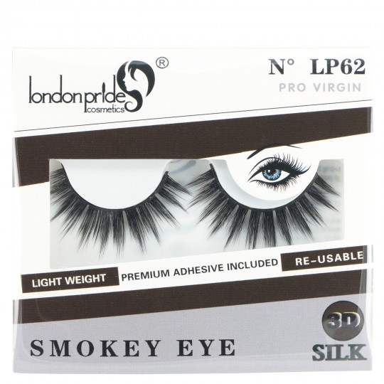 London Pride 3D Silk Smokey Eye Eyelashes - LP62 Pro Virgin