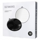 Lussoni Black Round Mirror