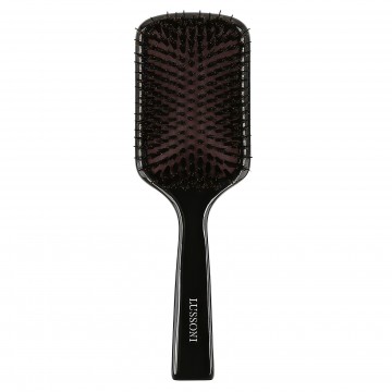 Lussoni Wooden Paddle Detangling Hair Brush with Boar Bristles