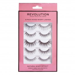 Makeup Revolution Mixed Wispy Lashes 5 Pack