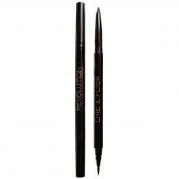 Makeup Revolution Awesome Dual Eyeliner - Felt & Kohl Black