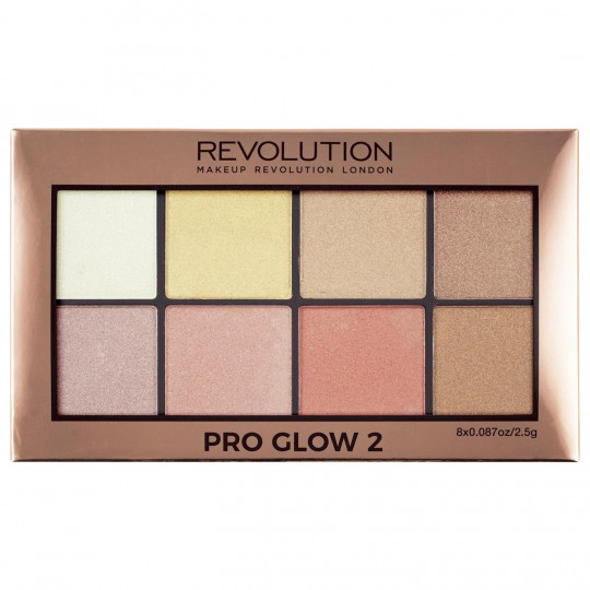 Makeup Revolution Pro Glow 2 Highlighter Palette