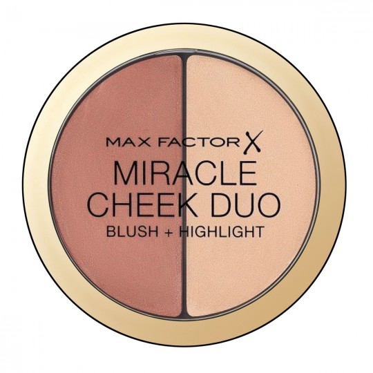 Max Factor Miracle Cheek Duo Blush + Highlight - 20 Brown Peach & Champagne