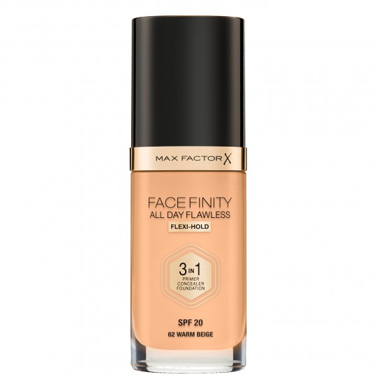 Max Factor Facefinity All Day Flawless 3-In-1 Foundation - 62 Warm Beige