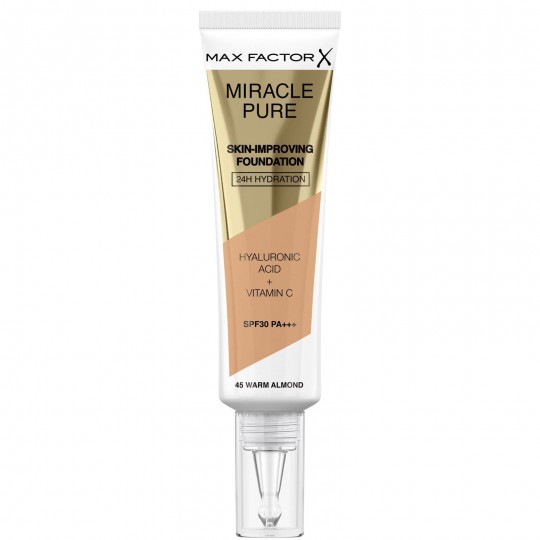 Max Factor Miracle Pure Skin-Improving Foundation - 45 Warm Almond