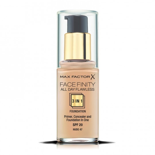 Max Factor Facefinity All Day Flawless 3-In-1 Foundation - 47 Nude