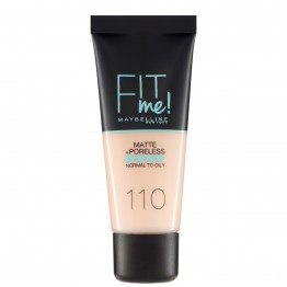 Maybelline Fit Me Matte + Poreless Foundation - 110 Porcelain