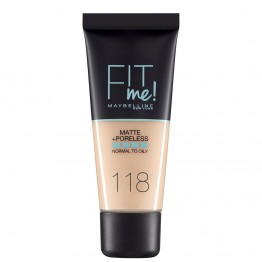 Maybelline Fit Me Matte + Poreless Foundation - 118 Nude