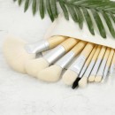 MIMO 10Pcs Bamboo Makeup Mini Brush Set