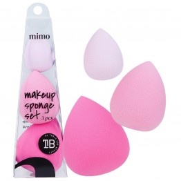 MIMO 3Pcs Makeup Sponge Set - Pink