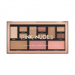 Profusion 12 Colour Eye & Cheek Palette - Pink Nudes