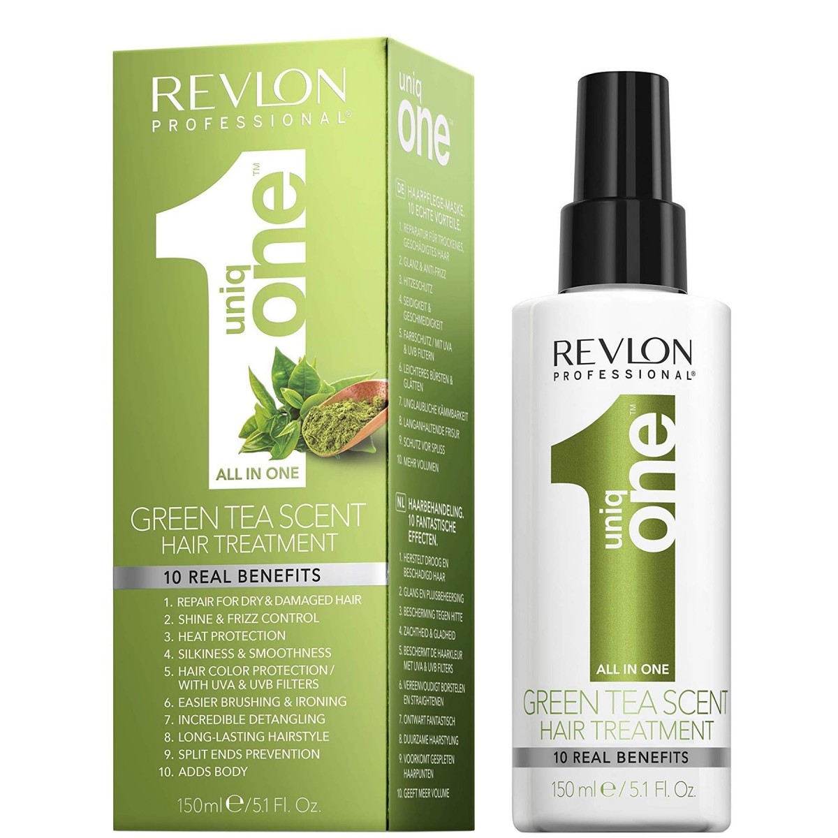 Revlon UniqOne Hair Treatment Spray Mask Green Tea