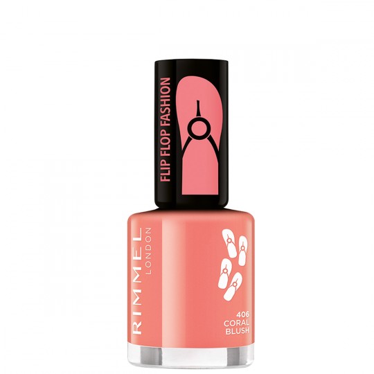 Rimmel 60 Seconds Flip Flop Nail Polish - 406 Coral Blush