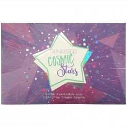 Sunkissed Cosmic Stars Glitter Eyeshadow and Highlighter Cream Palette