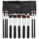Tools For Beauty 10Pcs Kabuki Makeup Brush Set - Black