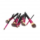 Tools For Beauty 12Pcs Makeup Brush Set - Black & Pink