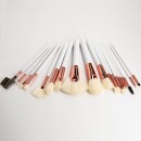 Tools For Beauty 18Pcs Makeup Brush Set - White & Rose Gold