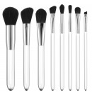 Tools For Beauty 8Pcs Transparent Handle Brush Set