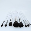 Tools For Beauty 8Pcs Transparent Handle Brush Set