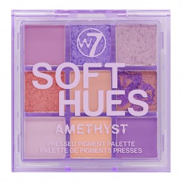 W7 Soft Hues Pressed Pigment Palette - Amethyst