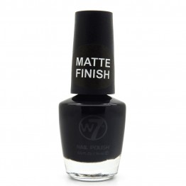 W7 Nail Polish - 55 Matte Black