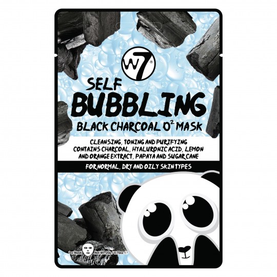 W7 Self-Bubbling Black Charcoal O2 Face Mask