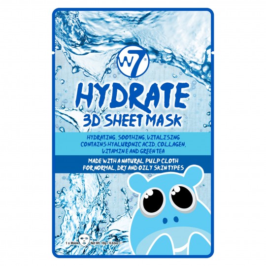 W7 3D Sheet Face Mask - Hydrate