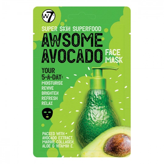 W7 Super Skin Superfood Face Mask - Awesome Avocado