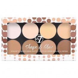 W7 Shape & Glow Highlight & Contour Powder Palette